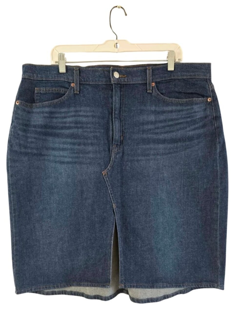 Levi Strauss Signature Women's Denim Skirt Size 18 knee length